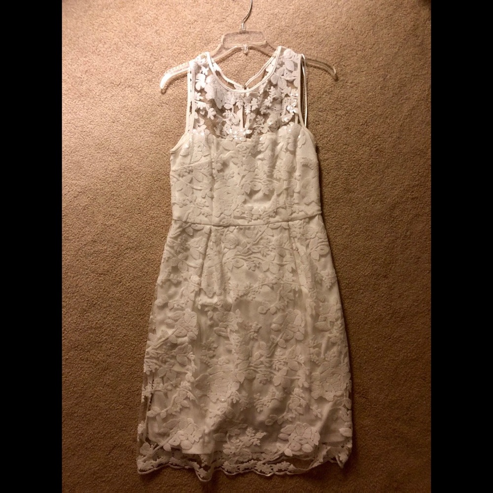 ModCloth Lace Dress with Illusion top - Medium